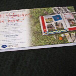 Creative Memories OVAL SWIRL CIRCLE BANNER TITLETOPIA   Letter Sticker ALIGNER,